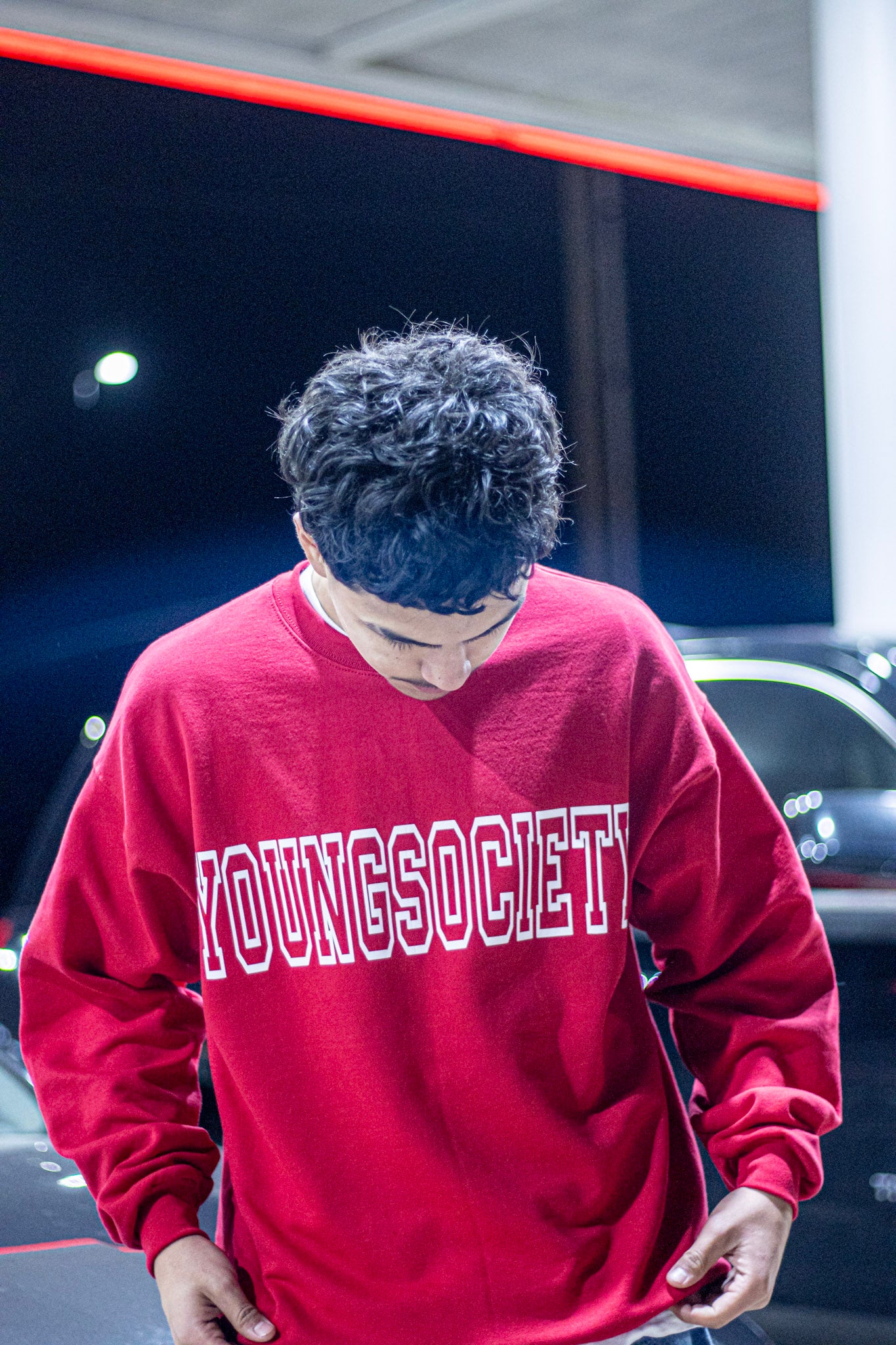 Cherry Red YoungSociety Sweater